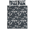 Graffiti Monster Characters Print Quilt Bed Set