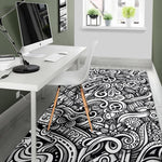 Graffiti Surfing Pattern Print Area Rug GearFrost