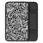 Graffiti Surfing Pattern Print Car Center Console Cover