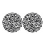 Graffiti Surfing Pattern Print Car Coasters