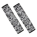 Graffiti Surfing Pattern Print Car Seat Belt Covers