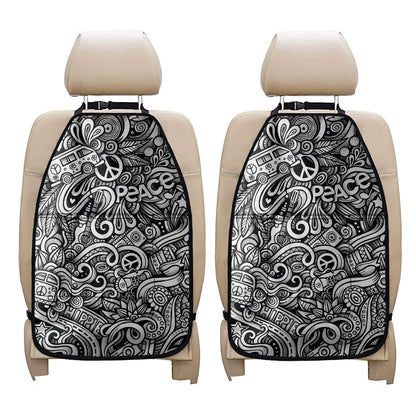Graffiti Surfing Pattern Print Car Seat Organizers