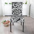 Graffiti Surfing Pattern Print Dining Chair Slipcover