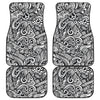 Graffiti Surfing Pattern Print Front and Back Car Floor Mats