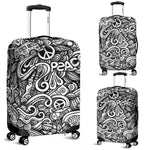 Graffiti Surfing Pattern Print Luggage Cover GearFrost