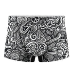 Graffiti Surfing Pattern Print Men's Boxer Briefs