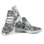 Graffiti Surfing Pattern Print Mesh Knit Shoes GearFrost