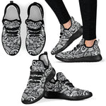 Graffiti Surfing Pattern Print Mesh Knit Shoes GearFrost