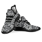 Graffiti Surfing Pattern Print Mesh Knit Shoes GearFrost