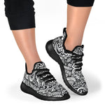 Graffiti Surfing Pattern Print Mesh Knit Shoes GearFrost