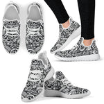 Graffiti Surfing Pattern Print Mesh Knit Shoes GearFrost