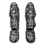 Graffiti Surfing Pattern Print Muay Thai Shin Guard