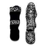 Graffiti Surfing Pattern Print Muay Thai Shin Guard