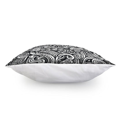 Graffiti Surfing Pattern Print Pillow Cover