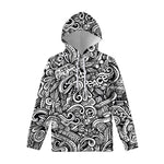 Graffiti Surfing Pattern Print Pullover Hoodie