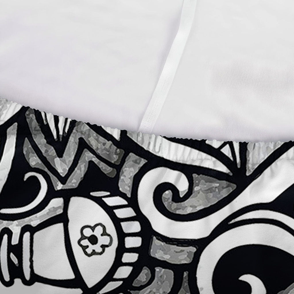 Graffiti Surfing Pattern Print Sofa Cover