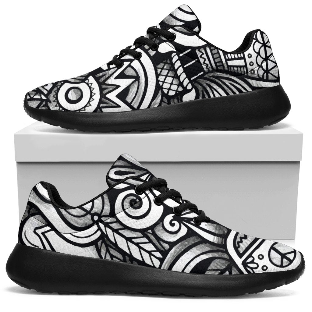 Graffiti Surfing Pattern Print Sport Shoes GearFrost