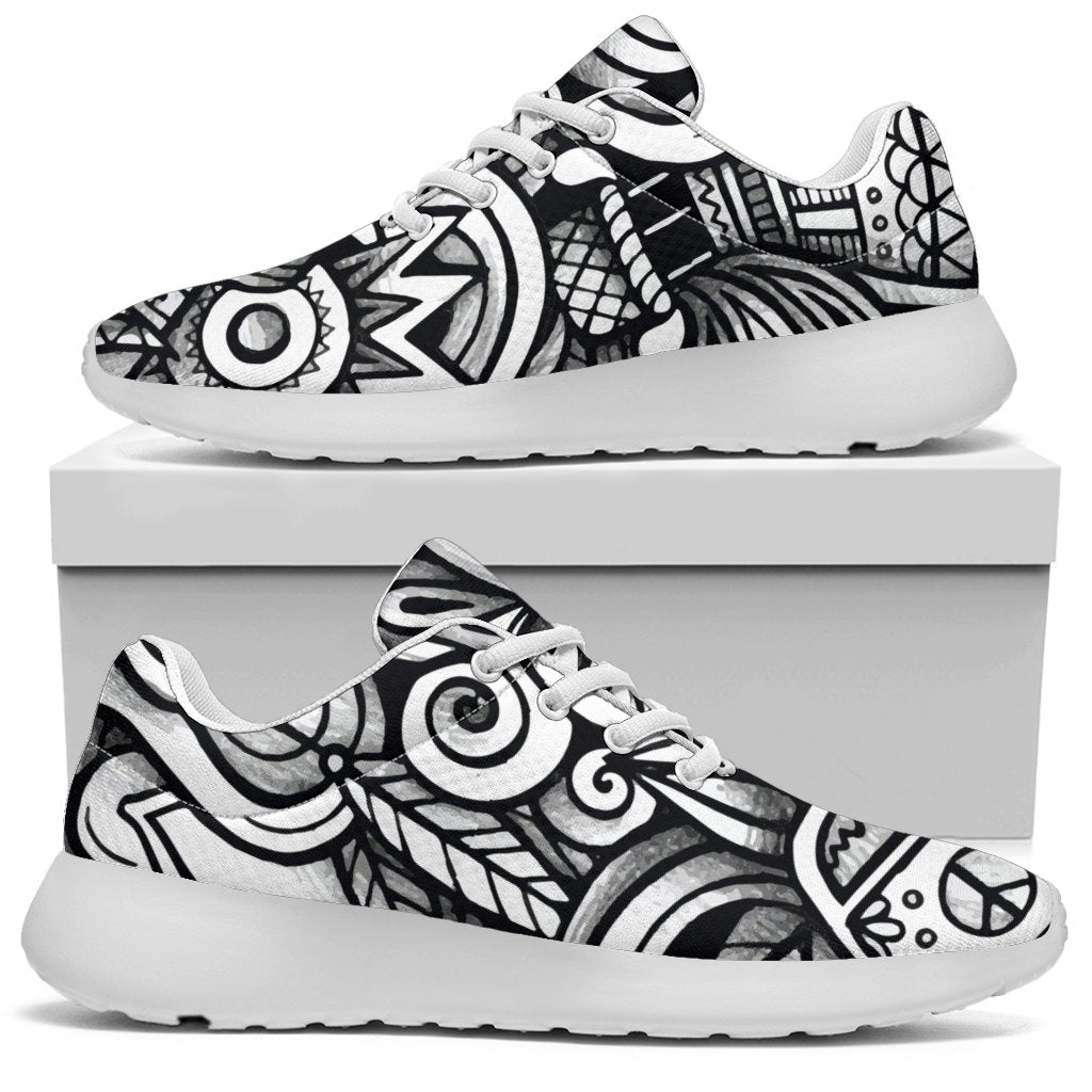 Graffiti Surfing Pattern Print Sport Shoes GearFrost