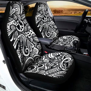 Graffiti Surfing Pattern Print Universal Fit Car Seat Covers