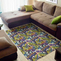 Graffiti Text Pattern Print Floor Mat