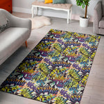 Graffiti Text Pattern Print Area Rug