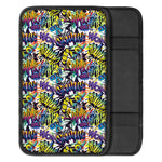 Graffiti Text Pattern Print Car Center Console Cover