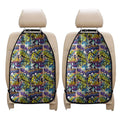 Graffiti Text Pattern Print Car Seat Organizers