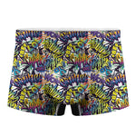 Graffiti Text Pattern Print Men's Boxer Briefs