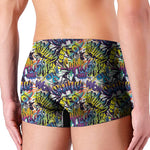 Graffiti Text Pattern Print Men's Boxer Briefs