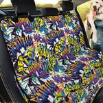 Graffiti Text Pattern Print Pet Car Back Seat Cover