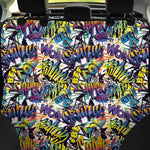 Graffiti Text Pattern Print Pet Car Back Seat Cover