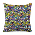Graffiti Text Pattern Print Pillow Cover
