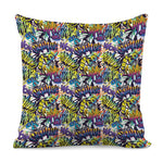 Graffiti Text Pattern Print Pillow Cover