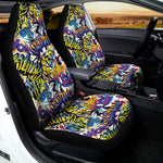 Graffiti Text Pattern Print Universal Fit Car Seat Covers