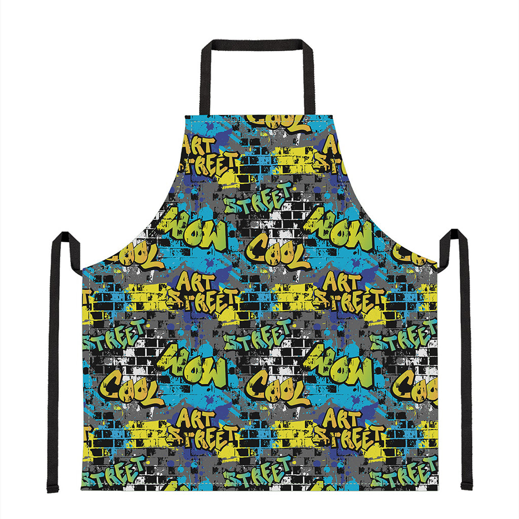 Graffiti Wall Print Apron
