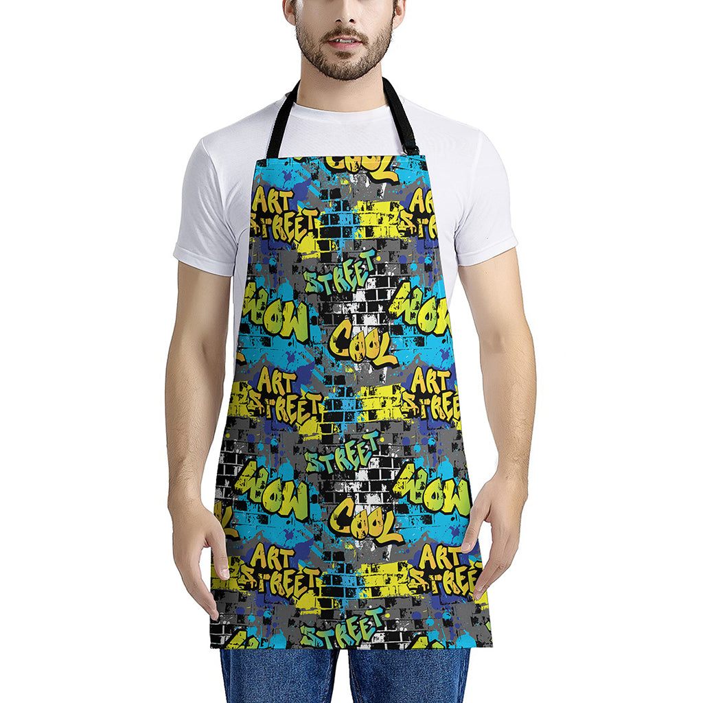 Graffiti Wall Print Apron