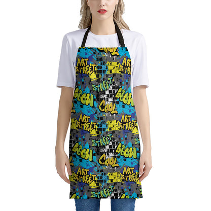 Graffiti Wall Print Apron