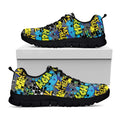 Graffiti Wall Print Black Running Shoes