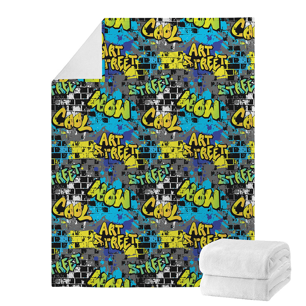 Graffiti Wall Print Blanket