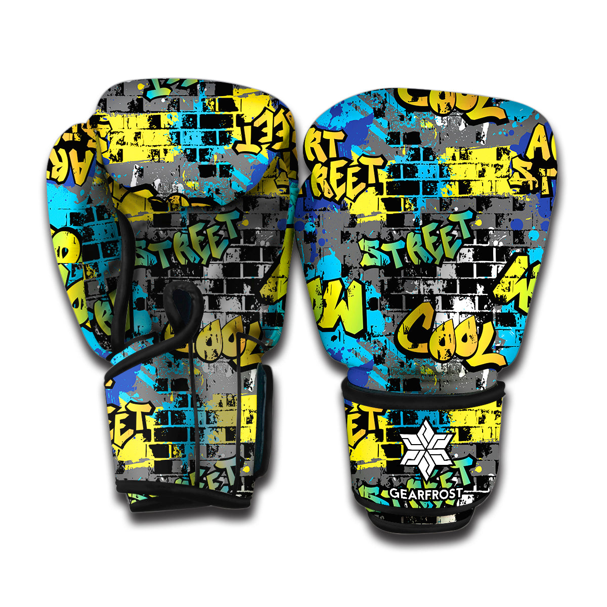 Graffiti Wall Print Boxing Gloves