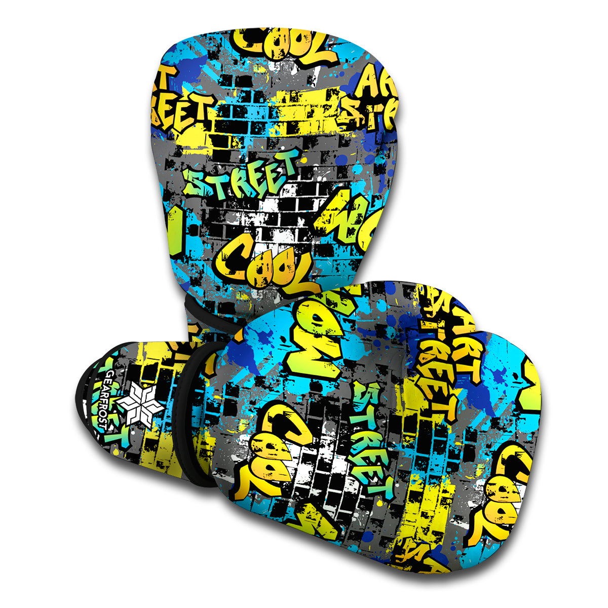 Graffiti Wall Print Boxing Gloves