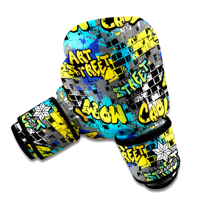Graffiti Wall Print Boxing Gloves