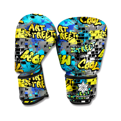 Graffiti Wall Print Boxing Gloves
