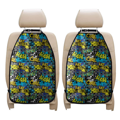 Graffiti Wall Print Car Seat Organizers
