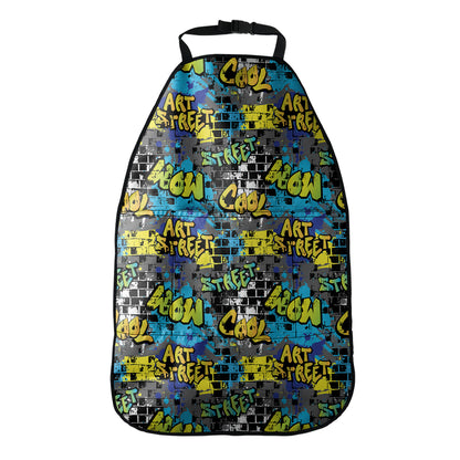 Graffiti Wall Print Car Seat Organizers