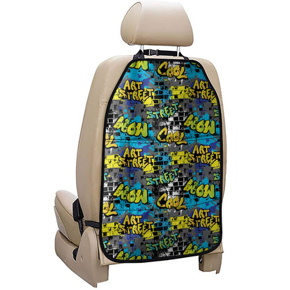 Graffiti Wall Print Car Seat Organizers