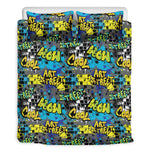 Graffiti Wall Print Duvet Cover Bedding Set