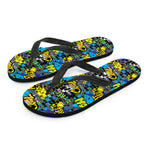 Graffiti Wall Print Flip Flops