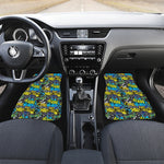 Graffiti Wall Print Front and Back Car Floor Mats