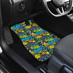 Graffiti Wall Print Front and Back Car Floor Mats